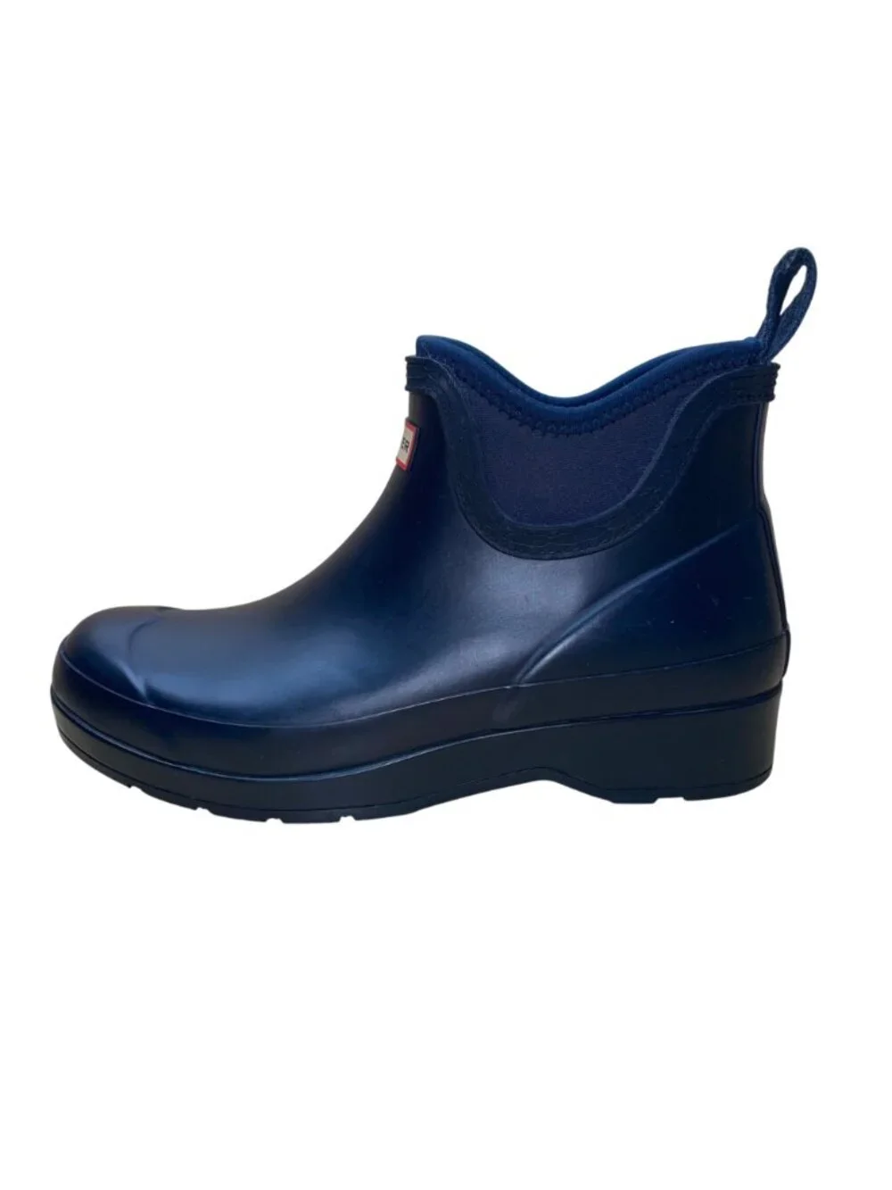 Hunter Women’s Navy Rubber Waterproof Ankle Rain Boots Size 7US